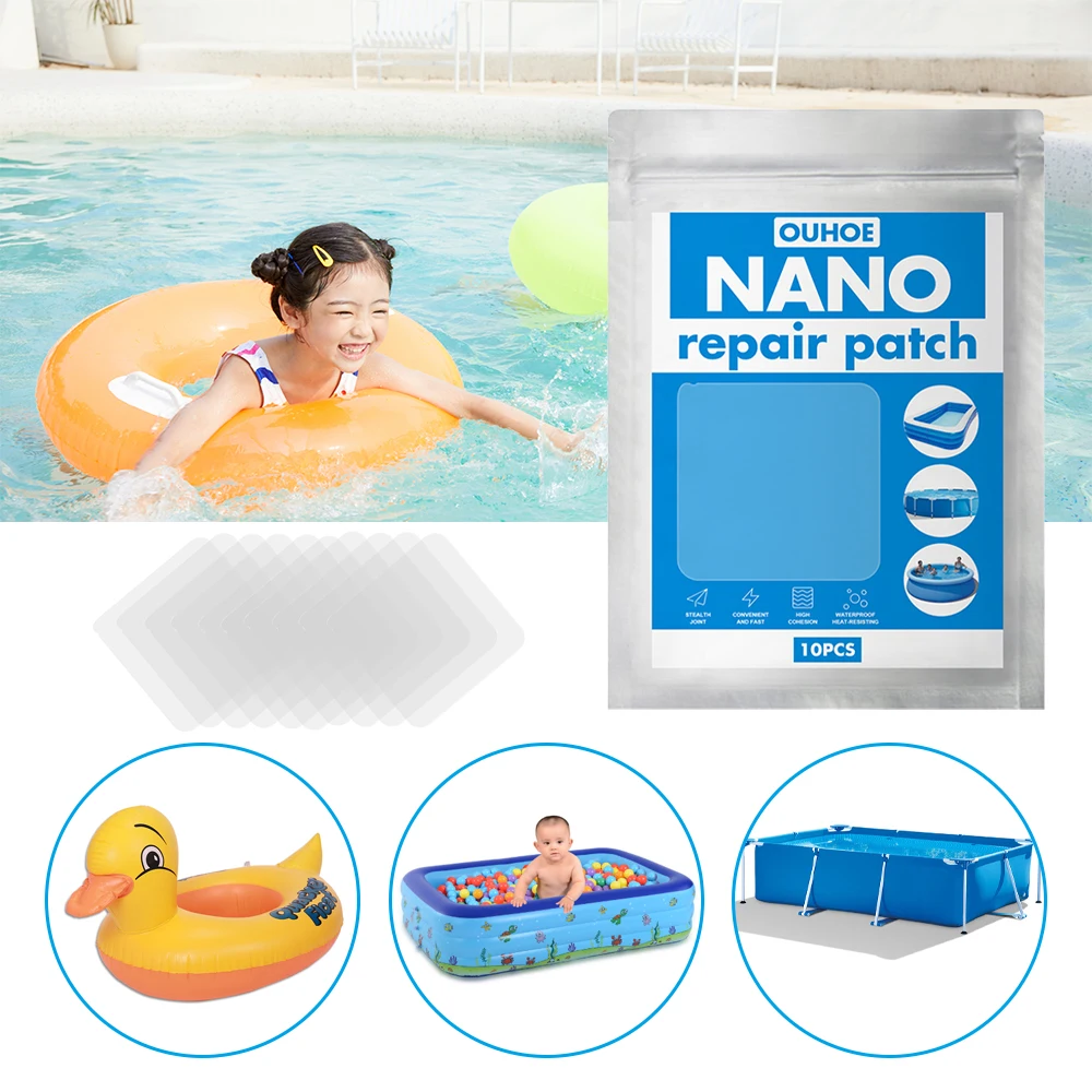 

Swimming Float Repair Patch Inflatable Toy Clear Repair Tape for Swimming Ring Air Dinghies Outdoor Pool Accessories