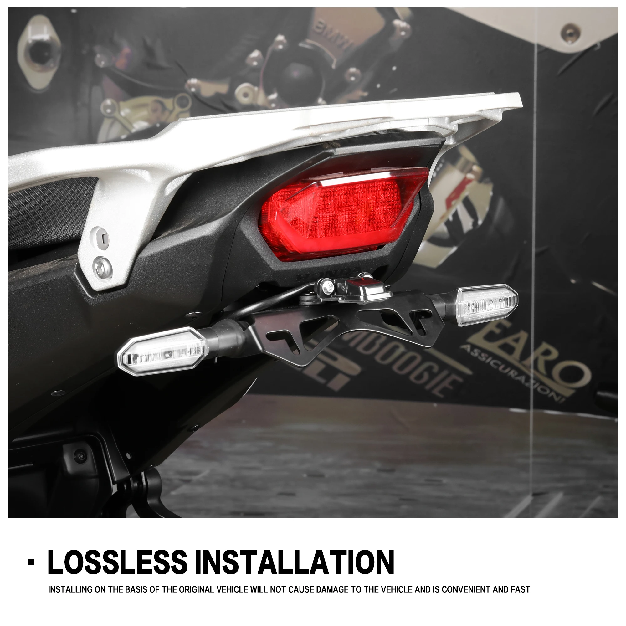 Для Honda XL750 TRANSALP XL750 2023 2025 комплекты кронштейнов держателя заднего номерного знака мотоцикла XL 750 хвостовое аккуратное крыло комплекты кронштейнов (art.: 3920d408ca152) - 3920d408ca152