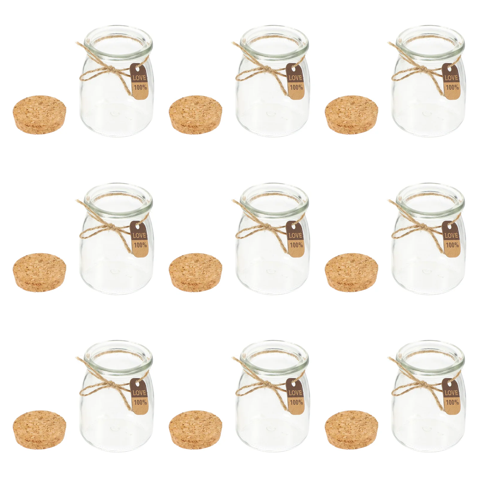 

Glass Jars Jar Bottlebottles Decorative Mason Candy Mini Corkcandle Favor Lids Gifts Yogurt Jam Honey Containers Pudding
