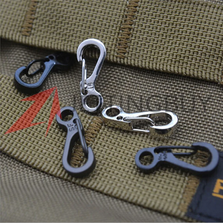 

5pcs/pack Mini Spring Backpack Clasps Climbing Carabiners EDC Keychain Camping Bottle Hooks Paracord Tactical Survival Gear
