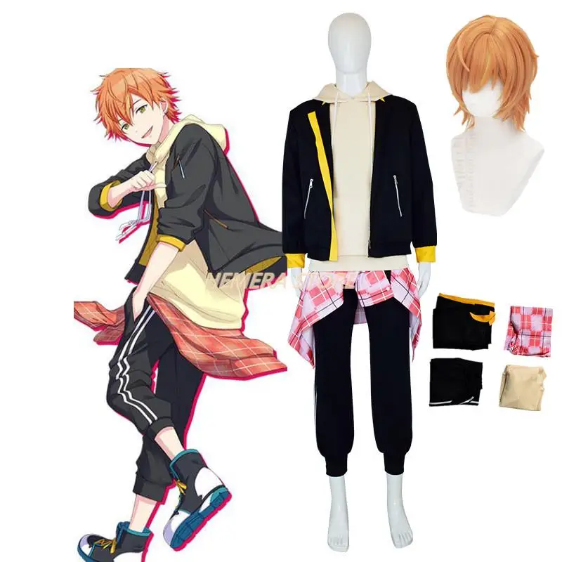 

Costume Project Sekai Colorful Stage! Feat Shinonome Akito Cosplay Headwear Suit Full Set Halloween Carnival Uniform Costume