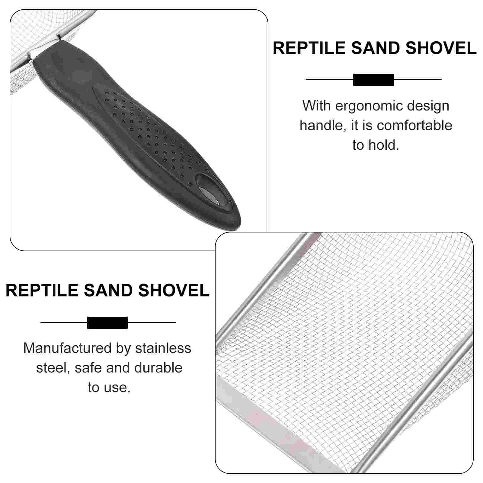 Инструменты для очистки домашних животных сито песка из нержавеющей стали