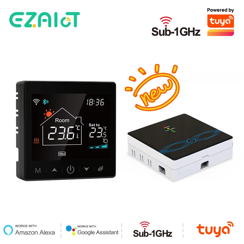 Беспроводной Wi-Fi термостат для газового бойлера контроллер температуры теплого