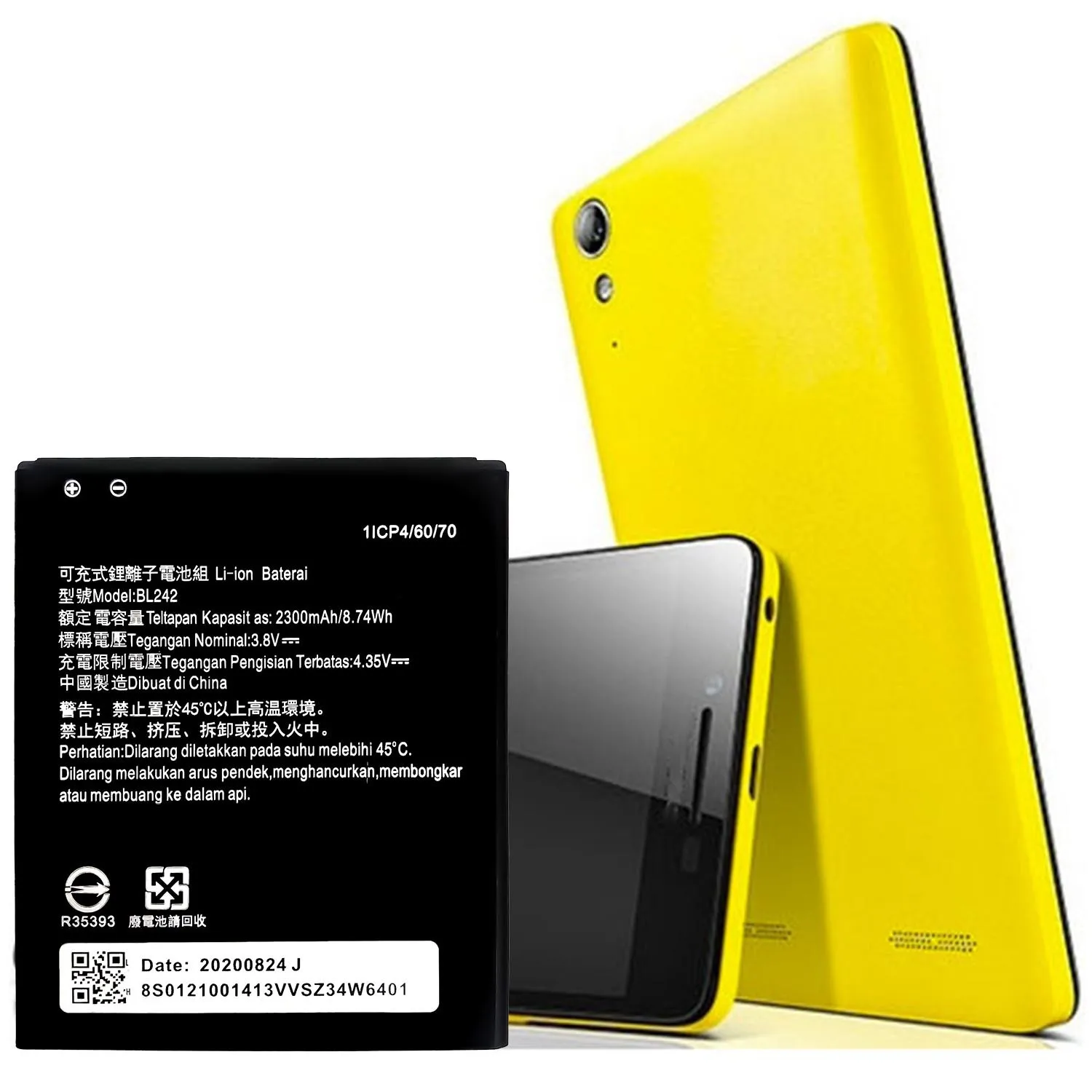 100% оригинальная сменная батарея высокого качества для Lenovo BL242 Vibe C A2020n40 k3 Lemon K30-T