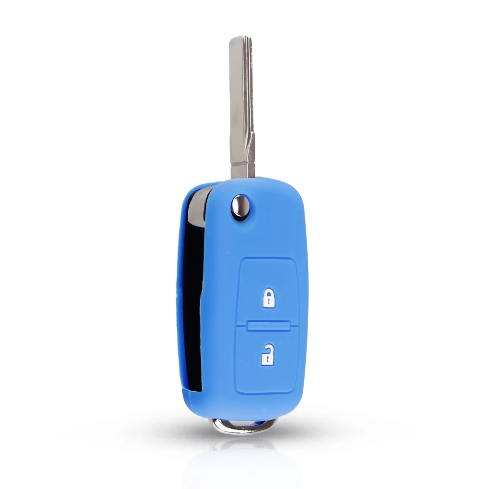 Чехол KEYYOU для 2/3BTN VW Golf Jetta Bora POLO GOLF Passat Skoda Octavia A5 Fabia SEAT Ibiza Leon силиконовый чехол