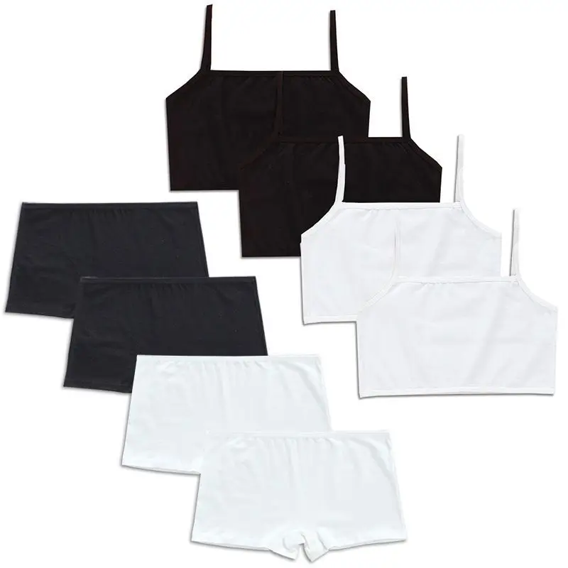 Комплект спортивного нижнего белья для девочек хлопковое нижнее белье