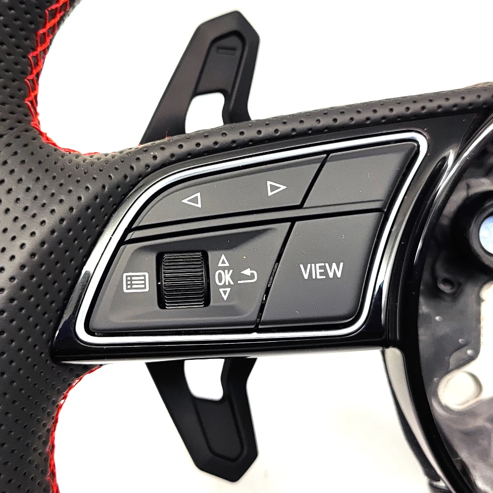 Для Audi A4B9 ПЕРФОРИРОВАННОЕ углеродное волокно кожаный материал