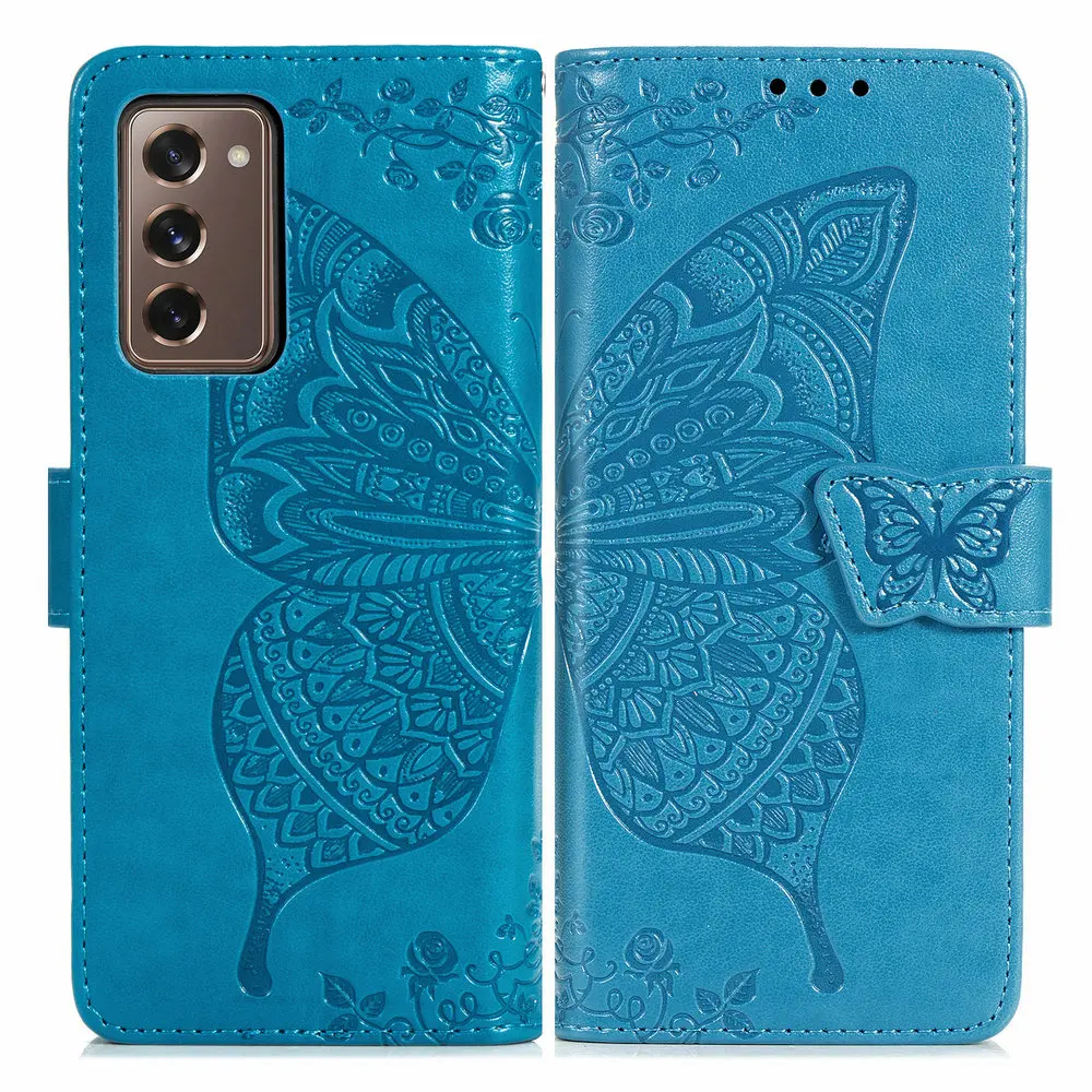

3D Butterfly Leather Etui for Coque Samsung Z Fold 4 2 5G Flip Case Samsung Galaxy Z Fold 3 W23 Fold3 Fold4 Wallet Cover Funda
