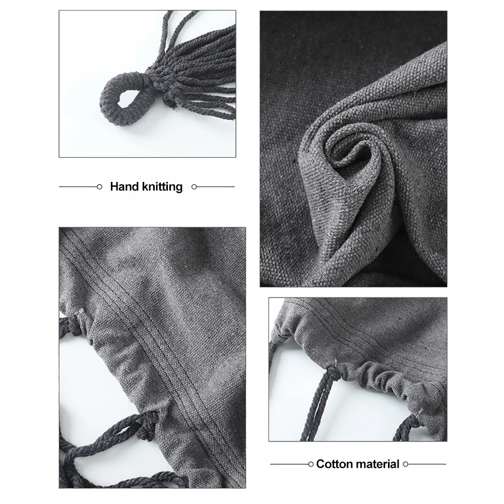 HooRu стул-гамак портативный складной подвесной веревочный качели с подушкой из