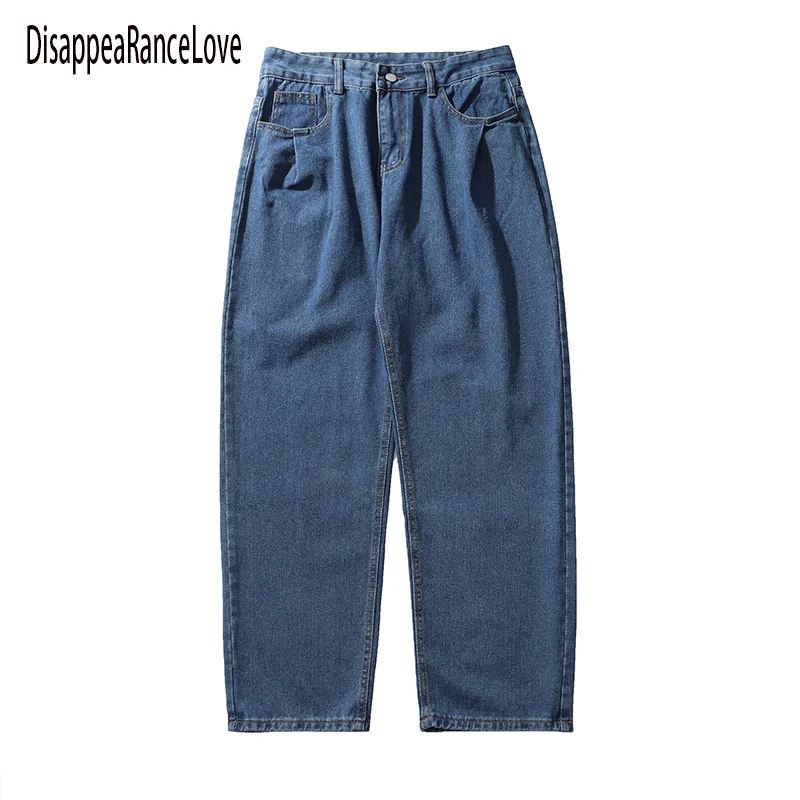 

2023 Spring Autumn Clothing Youth Men's Slim Straight Jeans Simple Fashion Men's Fit Cotton Stretch Nostalgic Denim Jeans