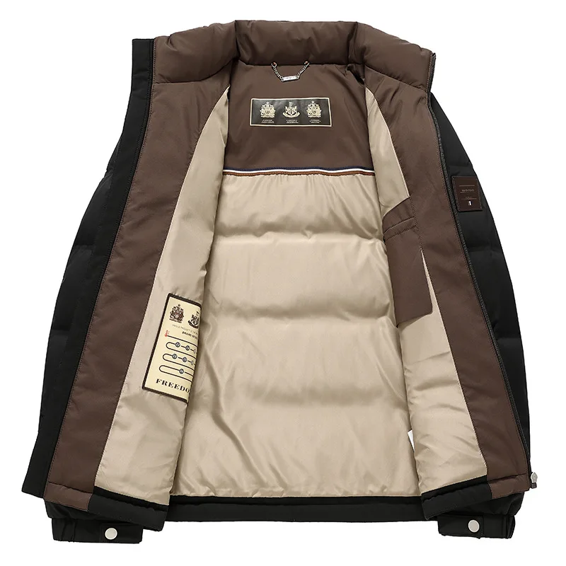 Одежда из гусиного пуха Роскошная и очень холодная. Мужской зимний пуховик с