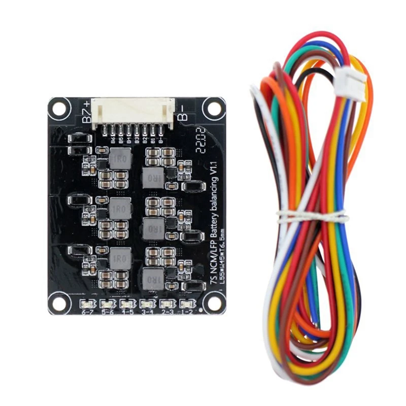 

1Set Lithium Battery Active Equalizer Energy Transfer Board 7S Inductance Transducer Black
