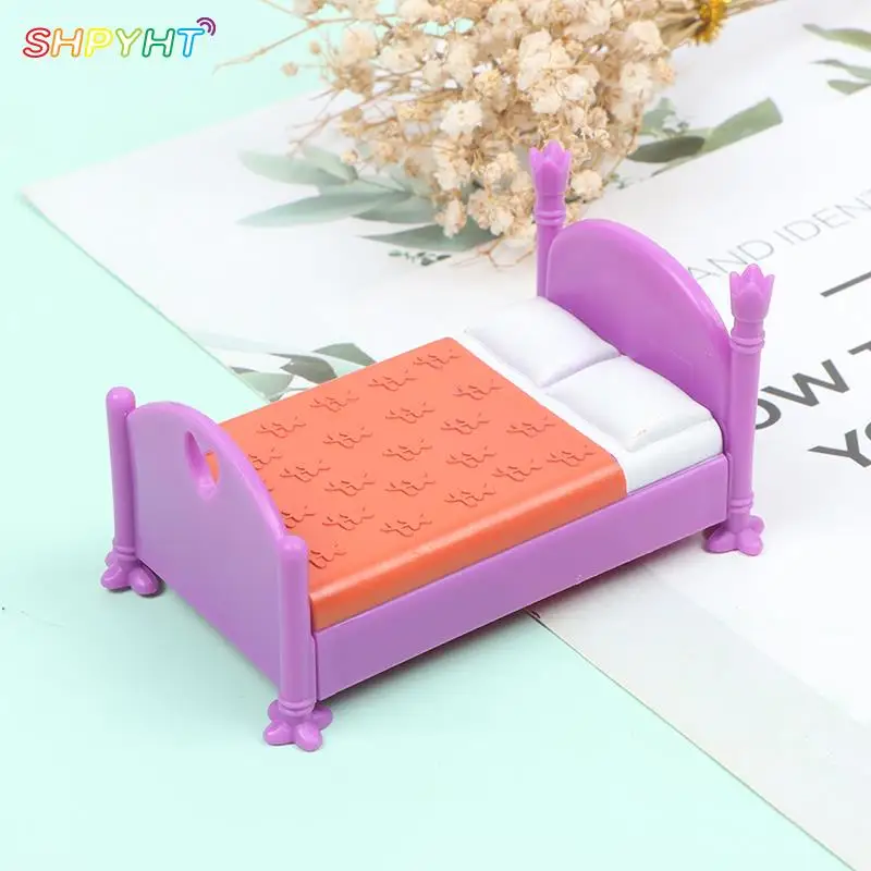 

1 шт. 1:12 Миниатюрный белый деревянный кардель для кукольного домика, детская кровать, модель мебели, игрушки