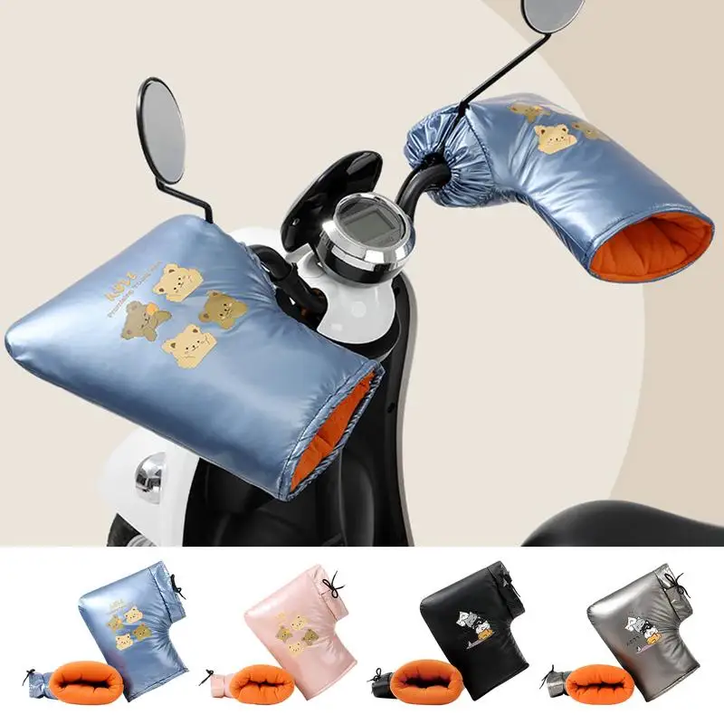 

Motorcycle Winter Gloves Motorcycle Handlebar Muffs Protective Motorcycle Scooter Thick Warm Grip Handle Bar Muff Winter Warmer