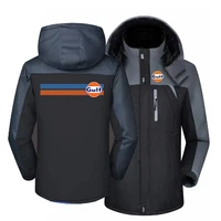 gulf logo 2022 jacket windbreaker waterproof warm outdoor cold proof mountaineering clothing high quality coats