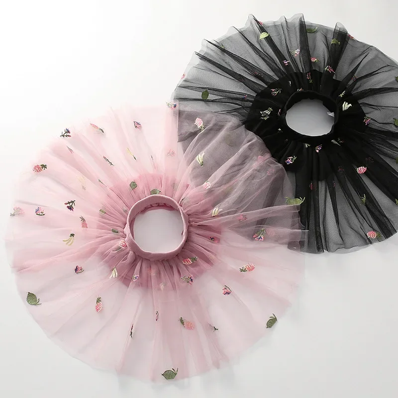 Юбки для девочек короткие красивые юбки из пряжи пышные маленьких летняя