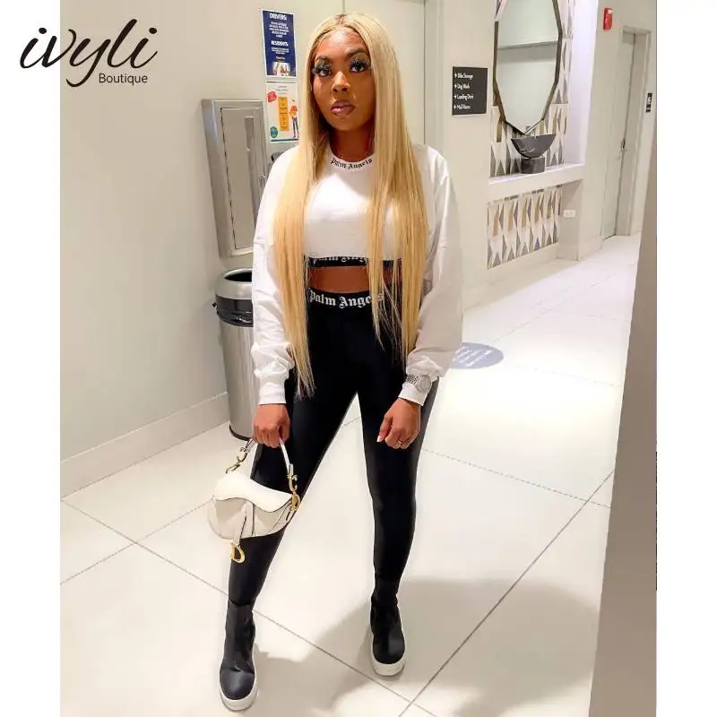 

Женский новый уникальный дизайн 2022, пикантная облегающая Повседневная рубашка с длинным рукавом и принтом из двух частей, спортивный костю...