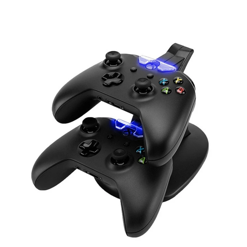 

Светодиодная док-станция с двойным USB зарядным устройством для XBOX ONE S X, тонкий игровой контроллер консоли