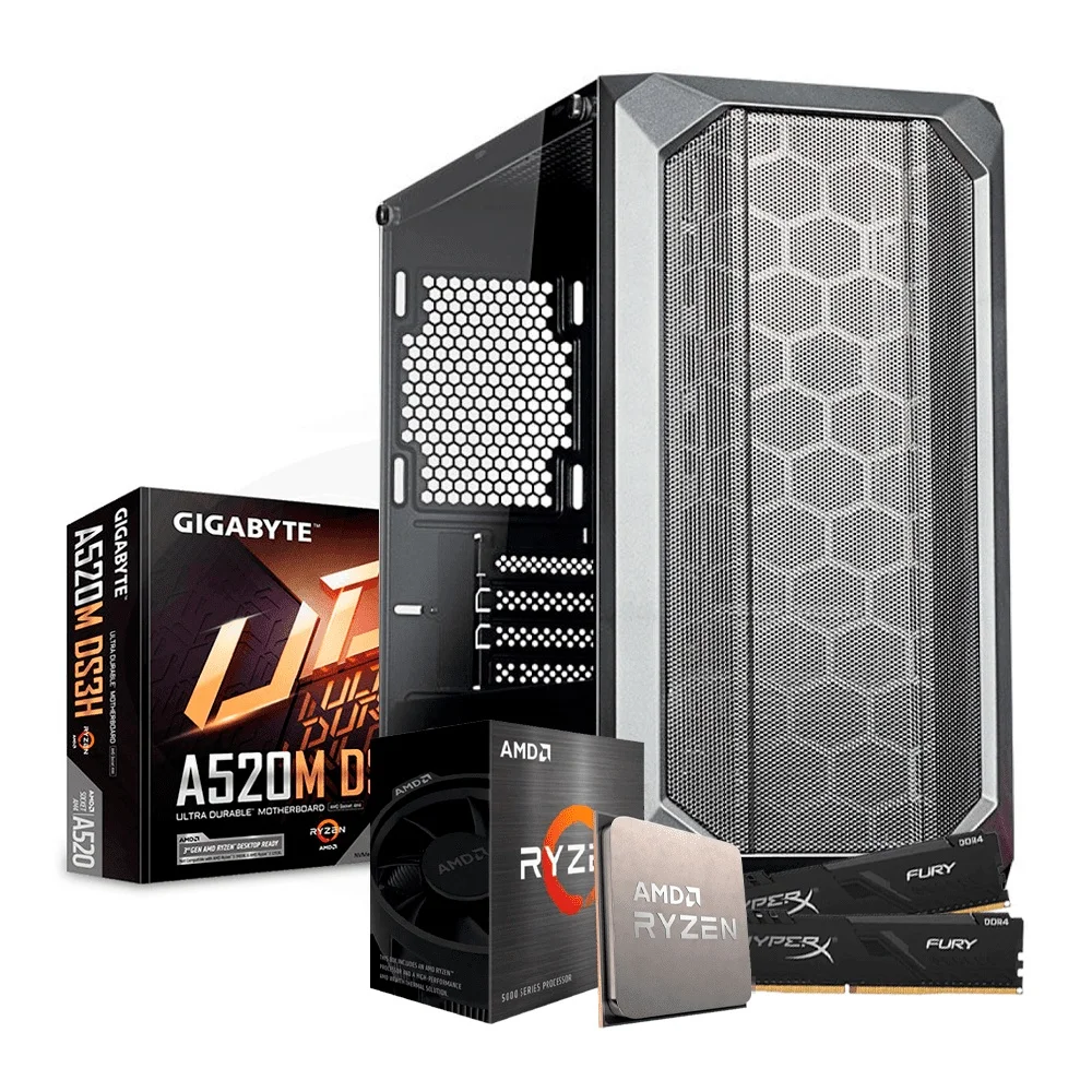 

PC Gamer ENIFLER AMD Ryzen Nebula 5 5600G, A520M, 16GB RAM, SSD 240GB NVME