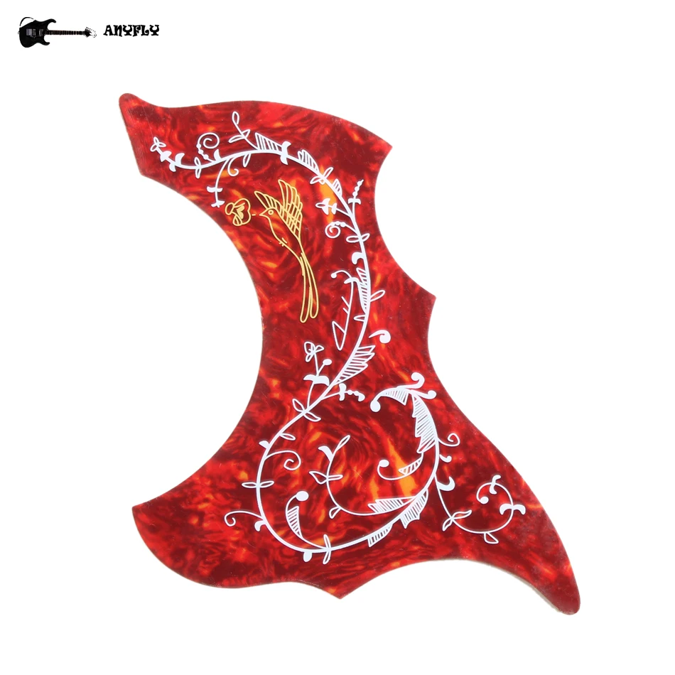 

Акустическая гитара Hummingbird Pick guard, гитара Dickquard подходит для 40, 41 дюйм, гитара красного цвета-Alice A025M