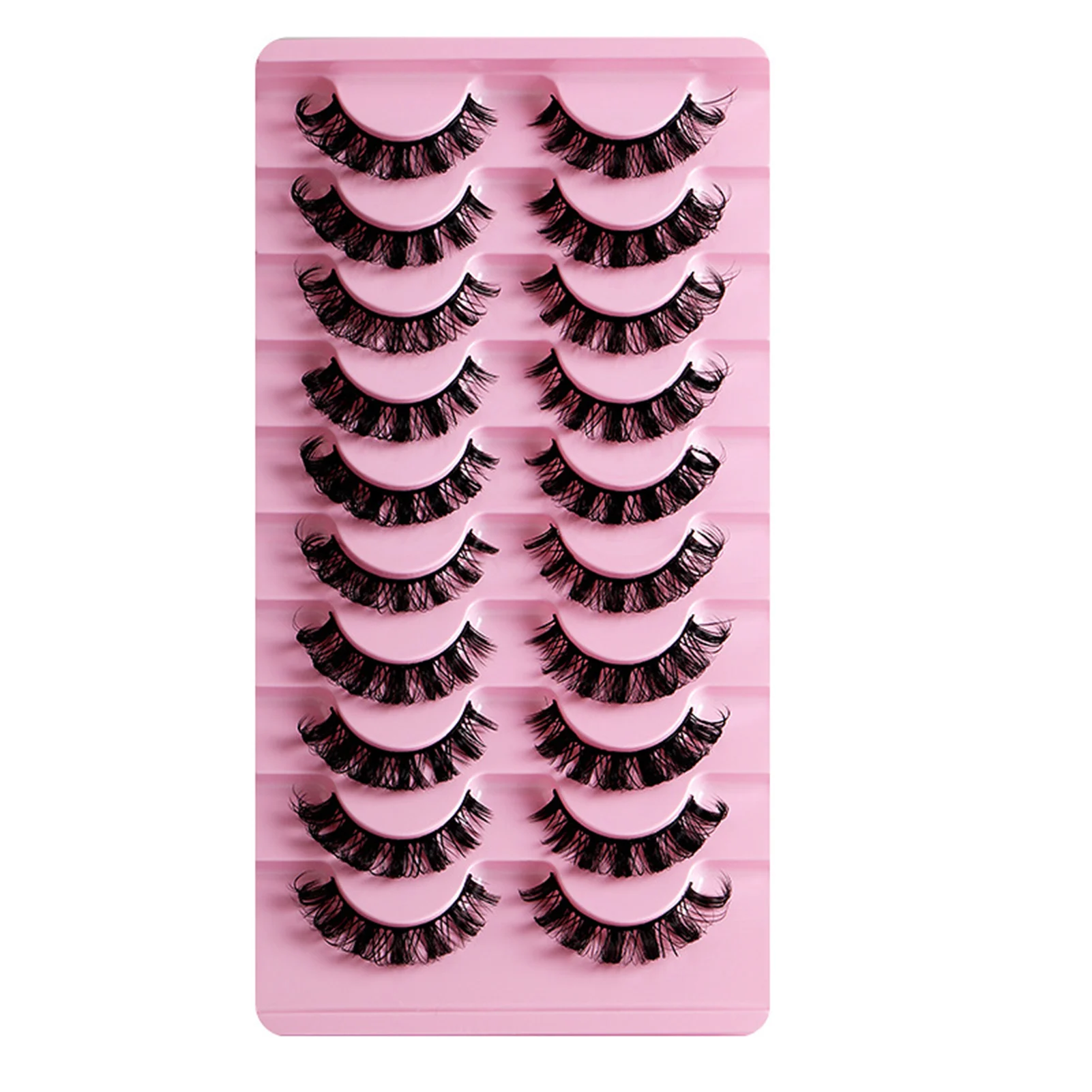 

10 Pairs Russian Curl Grafting Eyelashes Well Bedded Wispy Eyelashes Easy to Wear Cosplay Makeup DIY Eyelashes SOYW889