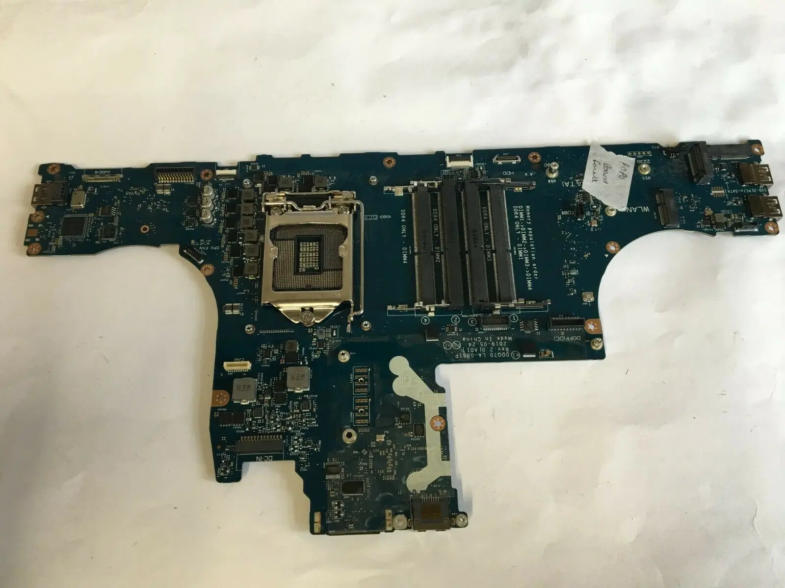 

FOR Alienware Area 51M Motherboard Core DDR4 LA-G881P 0F1CCX F1CCX