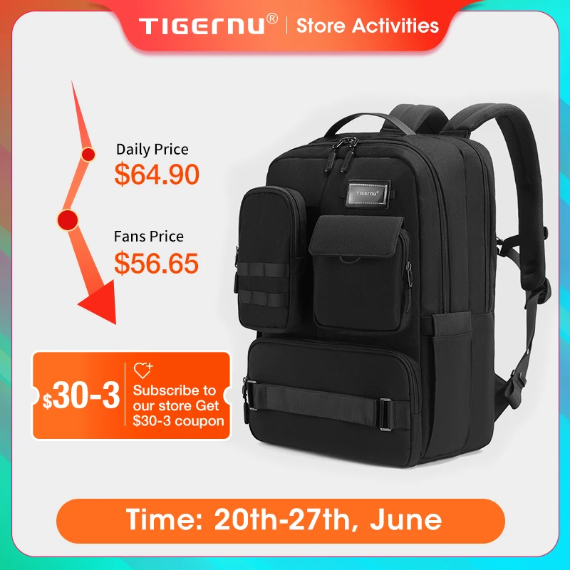 

Двухслойный рюкзак для ноутбука 17,3 дюйма, пожизненная гарантия, Мужская водонепроницаемая сумка, уличный тактический рюкзак, неограниченн...