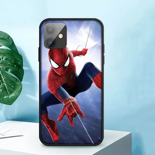 Чехол для телефона с изображением Человека-паука для iPhone 14 13 12 Mini  11 Pro XS Max X XR 6 7 8 6S Plus + SE | AliExpress