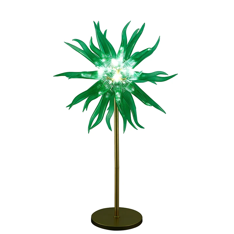 

Modern Floor Lamp Green Gold Glass Floor Lamps for Living Room Bedroom Study Decor Light Nordic Home LED Bedside Standing Lamp