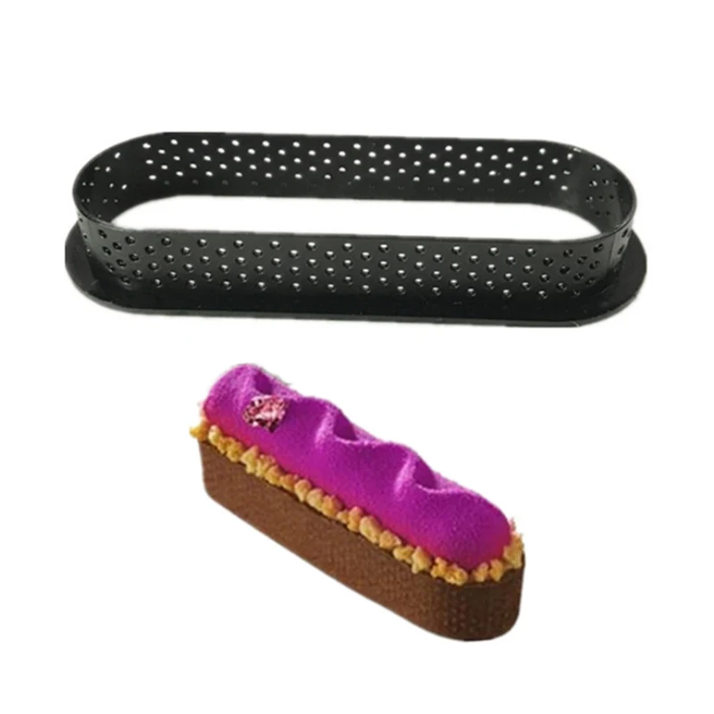 

Mousse Circle Cutter French Dessert DIY Non Stick Cake Mold Perforated Ring Non Stick Bakeware Tart Decorating Tool Kitchen