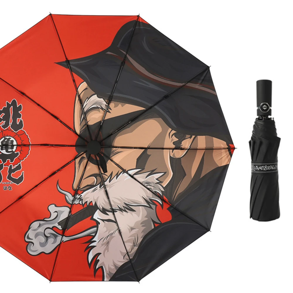 

Anime Dragon Ball Umbrella Master Roshi Strong Windproof Full-Automatic Beach Umbrella Rain Sun Parasol for Family Gift Cosplay