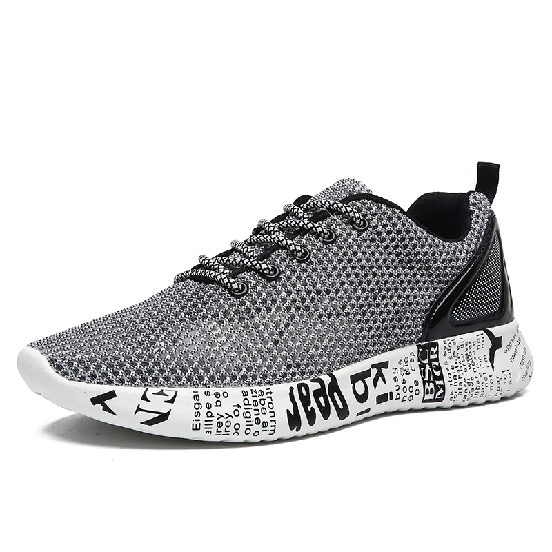 

2022 Hollow Mesh Casual Shoes for Man Graffiti Sneakers Men Breathable Male Sneaker Shoes Letter Tenis Masculino Outdoor Shoes