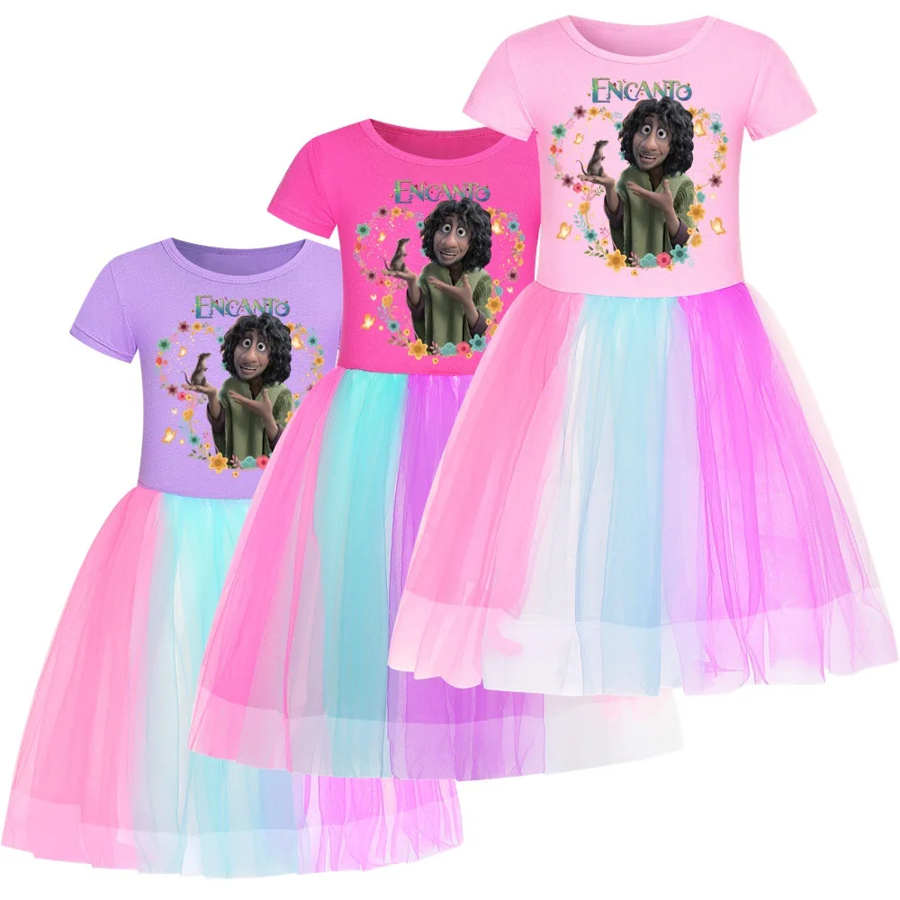 

Disney Children Girl movie Encanto Dress for Girls Party Princess Dress Kids Baby Gifts Intant Party Clothes Fancy Clothing