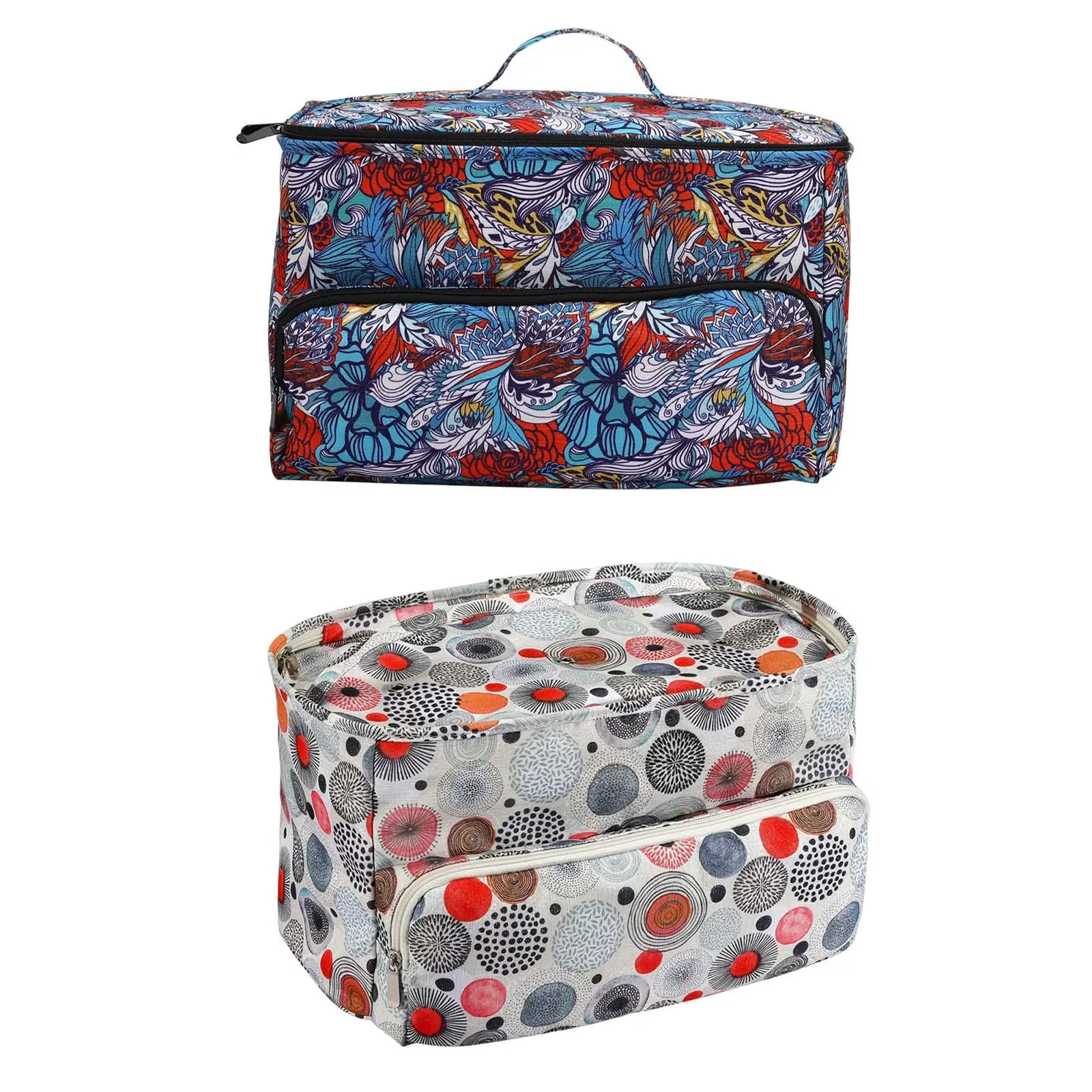 

Yarn Storage Bag Yarn Organizer Sewing Bag Easy to Carry Yarn Accs with Zipper Waterproof Multipurpose Modern Needles Yarn Hooks