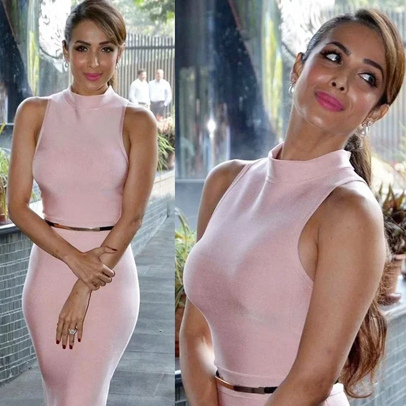 Элегантное женское платье-поло/черепашка без рукавов в европейском и