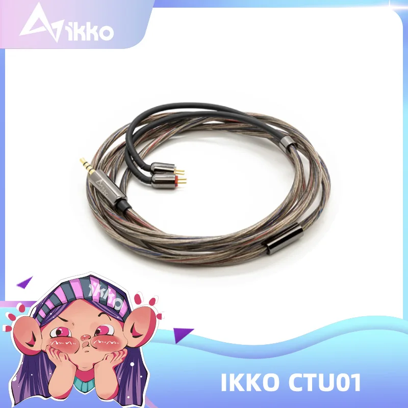 IKKO CTU01 Ausgeglichen Kabel In-Ohr Kopfhörer Upgrade Kabel HiFi Audiophile Verdrahtete Kopfhörer 2.5/3.5/4,4 MMCX/2Pin für OH10 OH2 Filo