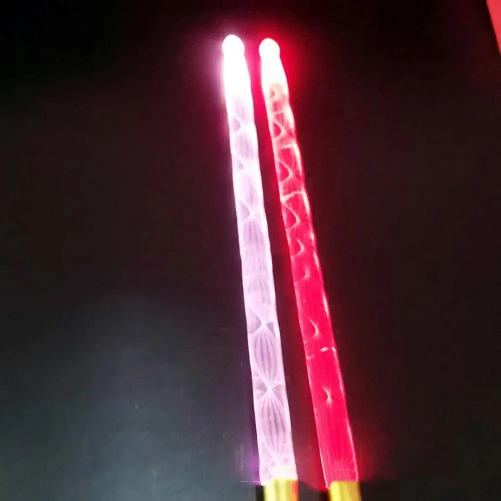 

Colorful 1 Pair Acrylic Luminous Drum Stick Induction Color Changing Fluorescent Drumsticks Musical Instruments