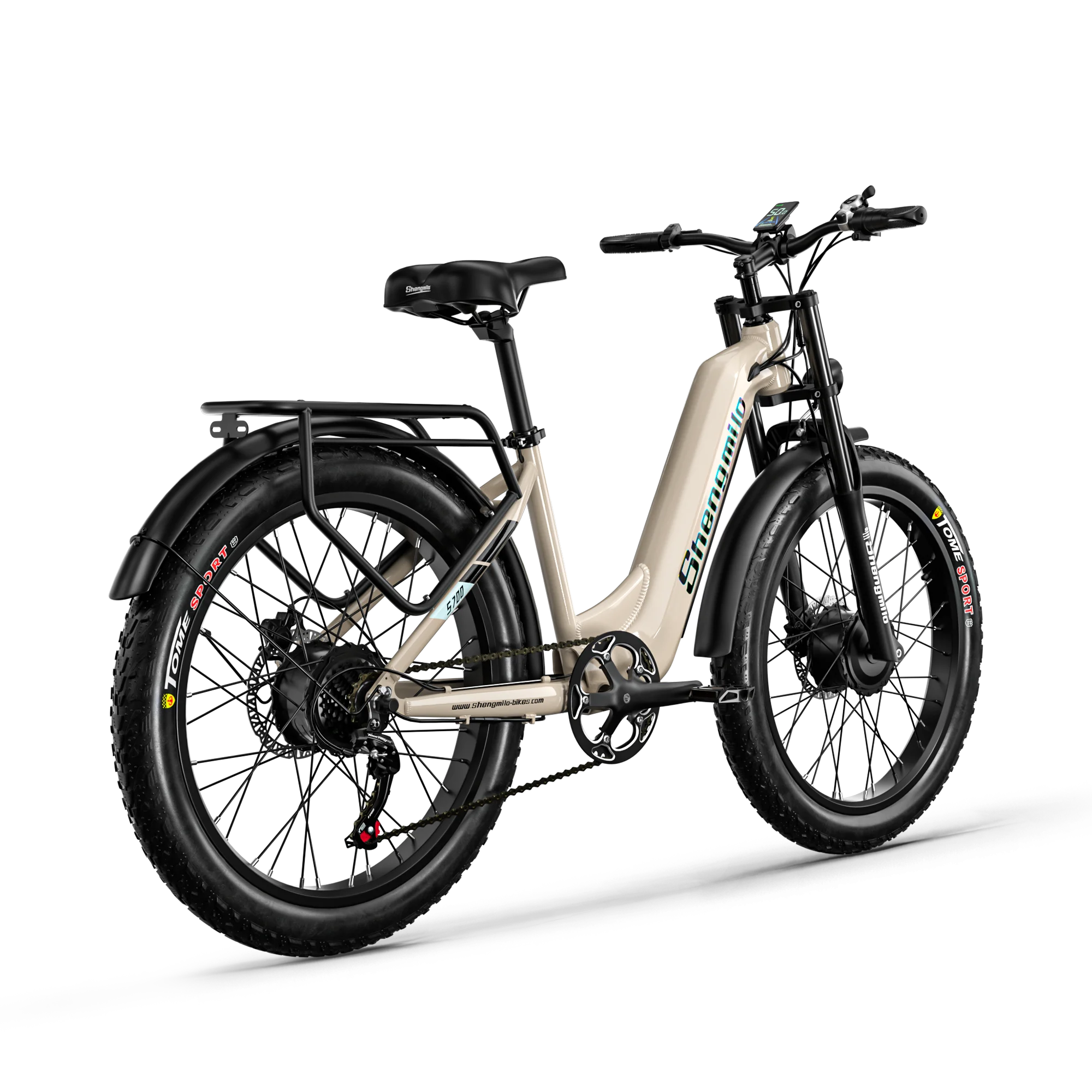 26-дюймовый электровелосипед 48V17.5AH2000W с передними и задними двигателями литиевые