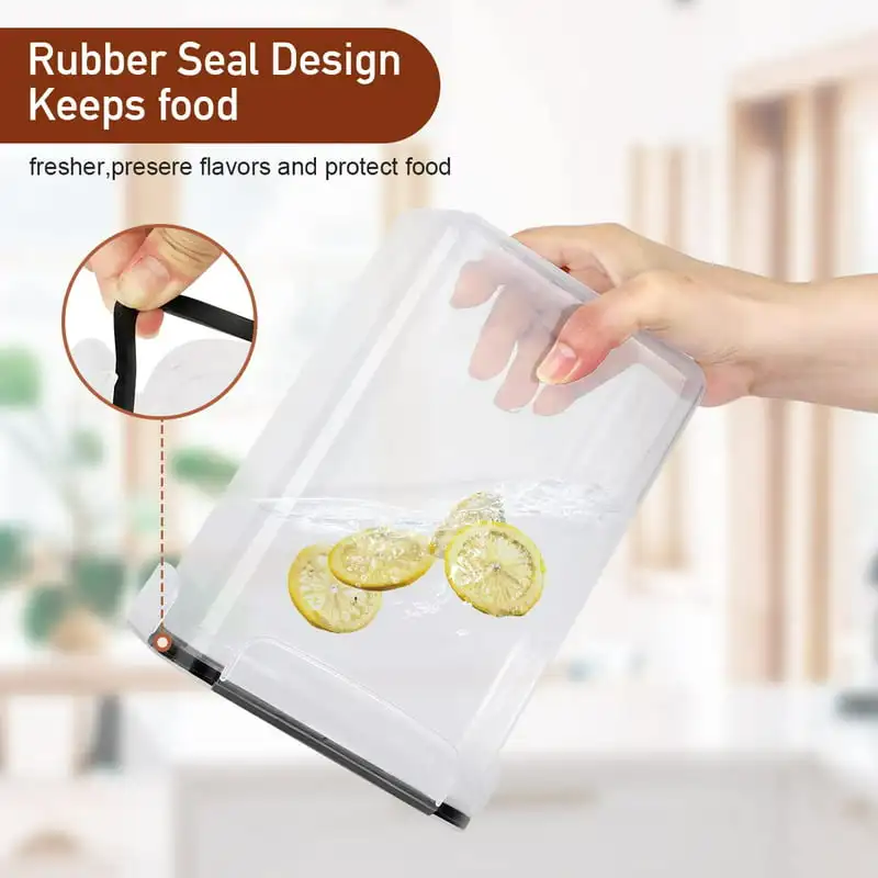 

Food Storage Container Set with Lids, 32 Pcs BPA Free Plastic Food Canisters for Kitchen Pantry Organization and Storage, with L