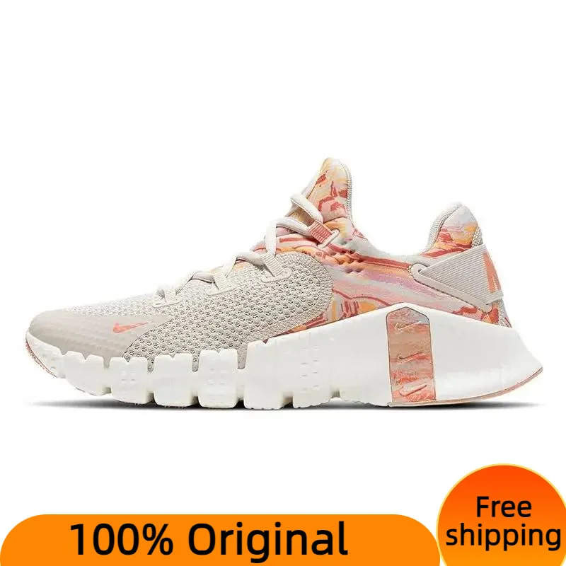 Женские кроссовки Nike Free Metcon 4 Desert Sand темно-красного цвета