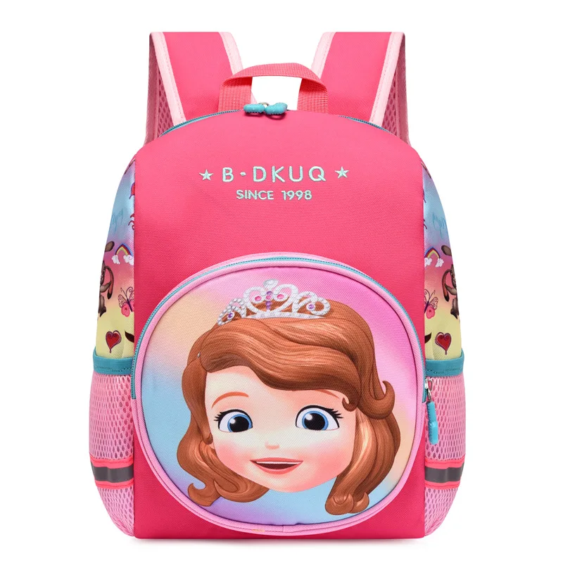 New Disney Marvel Frozen 2 School Backpack for Boy Girl Spiderman Donald Duck Cute Kindergarten Student School Bag Kids Backpack
