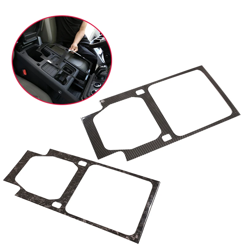 

Real Carbon Fiber For Land Rover Defender 110 2020+ X P400 Hse Car Central Control Panel Frame Cover Trim Defender Accessories