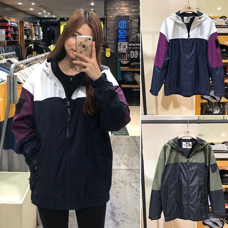 

Новинка Весна 2022 куртка с капюшоном для мужчин и женщин Стильная свободная ветрозащитная подходящая цветная ветровка студенческое пальто