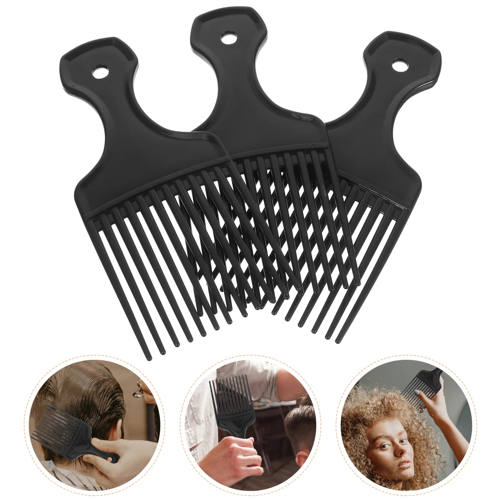 

3Pcs Comb Hair detangler Shower Comb Set Comb Distribute Conditioner pulls out the knots in your hair for and Men