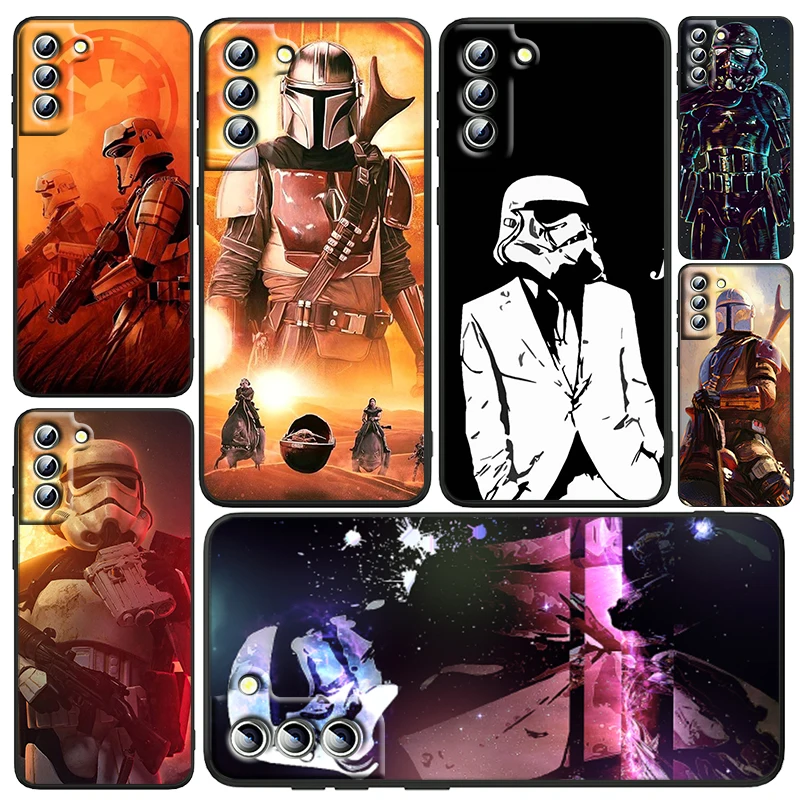 

Jedi Knight Star Wars Art Phone Case For Samsung Galaxy S22 S21 S20 FE Ultra Pro Lite S10 5G S10E S9 Plus Black Soft Cover