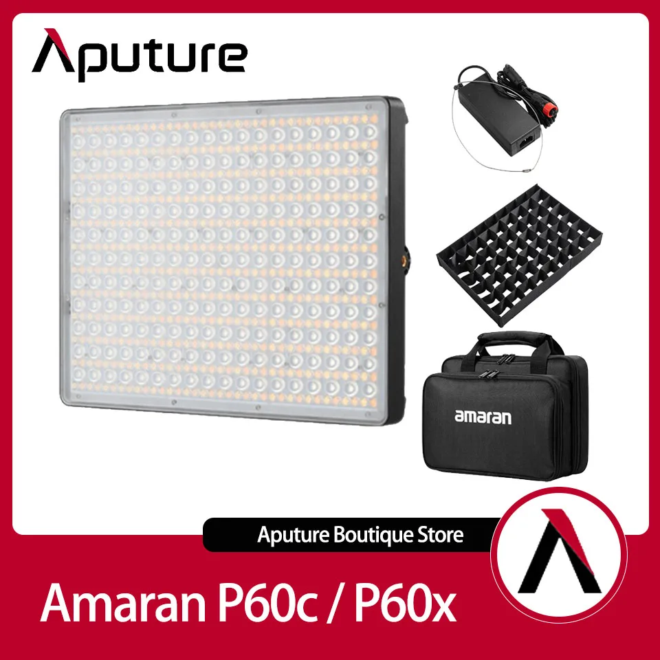 

Aputure Amaran P60c Amaran P60x Bi-color LED Video Panel Light Portable for Live Streaming Photography Studio