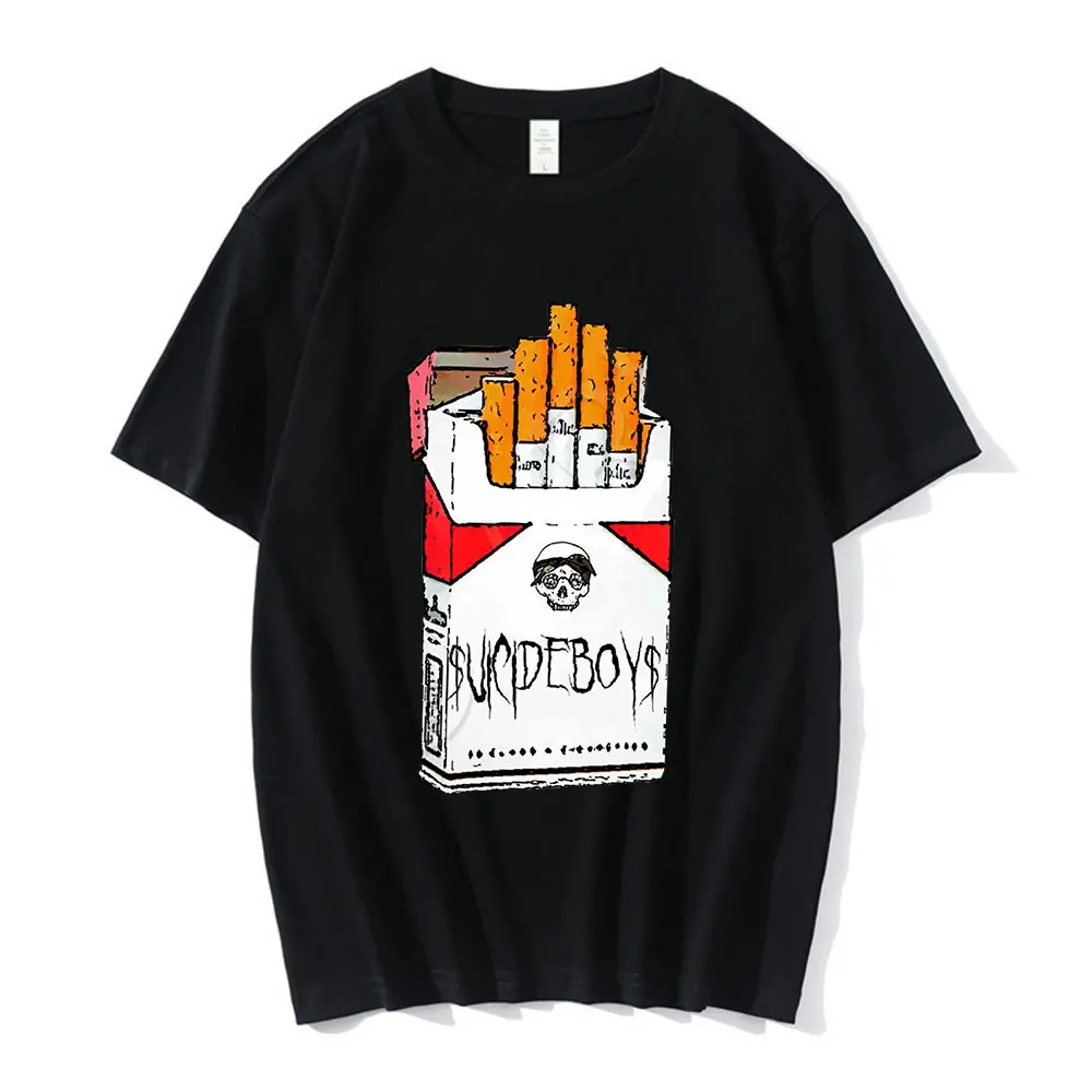 

Rapper $uicideboy$ Smoke T Shirts Men Casual Short Sleeve Tees Oversize Suicideboys Hip Hop Gothic Harajuku T-shirt Streetwear
