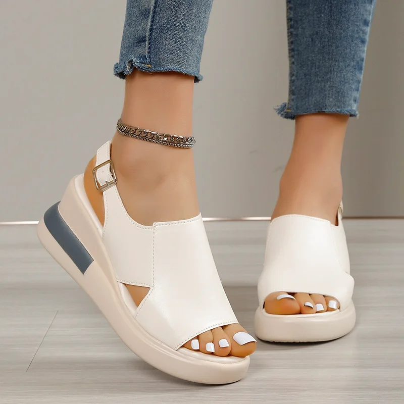 Women Sandals Women Heels Sandals Platform Shoes Summer Sandalias Mujer Casual Wedges Shoes For Women Elegant Free Shipping