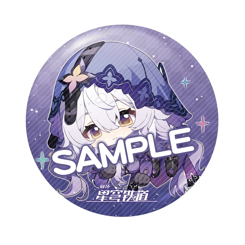 2024 Аниме игра Honkai: Star Rail Laser Baji Badge Robin Sunday Aventurine Mikhail Firefly Acheron Sparkle брошь на
