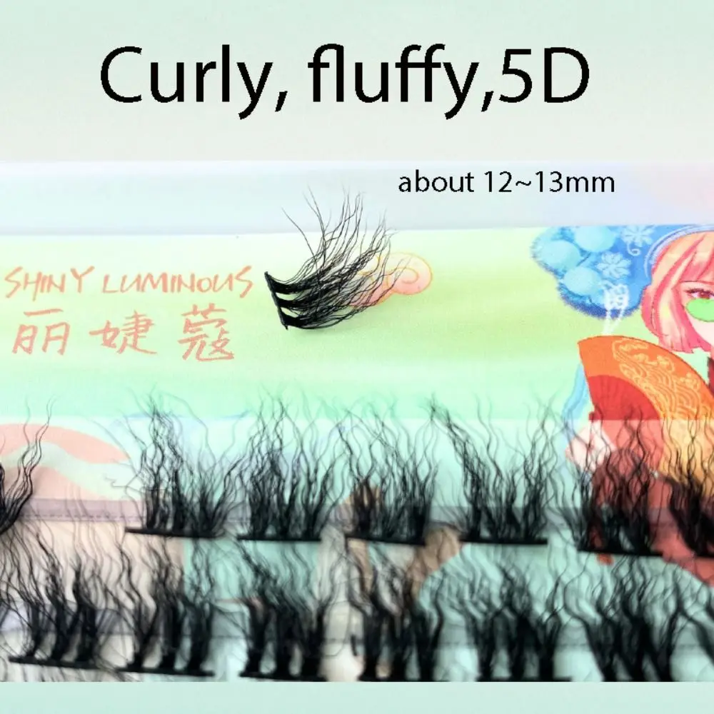 Очаровательные шерстяные ресницы пушистые 5D вьющиеся кудрявые Накладные ручной